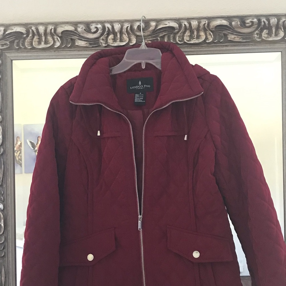 London Fog Quilted Rain Coat - Picture 3 of 6
